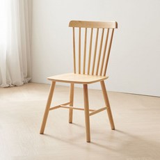 데코라인 컴리 편한 원목 식탁 의자 (2ea), 단품