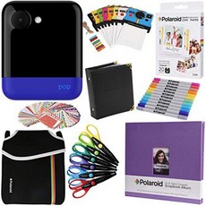 Polaroid POP Instant Camera (Blue) Gift Bundle + Zink Paper (20 Sheets) + 8x8 Cloth Scrapbook + Pouc, 상세 설명 참조0, 상세 설명 참조0