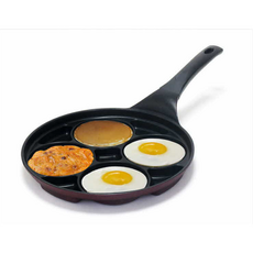 키친아트 금상첨화 4구 멀티 에그팬, 27cm, 1개