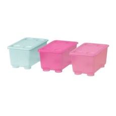 이케아 수납 상자 박스 GLIS 글리스 수납함 6p, 블루, 6개