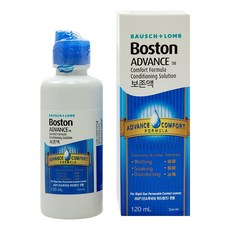 바슈롬 보스톤 어드밴스 하드렌즈 전용 보존액 120ml, 1개 - bosstelap