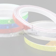 DESTINY90 1CM X 8M PVC 반사 테이프 안전스티커 다용도반사테이프 야광테이프, 화이트+레드, 1개