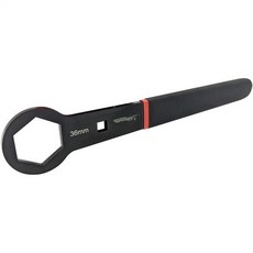 Pit Posse PP2585 오토바이 공구 리어 액슬 스티어링 스템 렌치 36mm 할리 데이비슨 및 뷰엘과 호환 내구성 있는 그립 경화 바나듐으로 제작됨, 1개