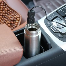 DC 12V 음료 보일러 휴대용 안전 자동차 침수 히터 신속하게 자동 전기 차 커피 온수기 휴대용 음료 히터|차량용 커피포트|, 1개, 단일