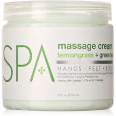 BCL SPA 마사지 크림 레몬그라스 + 녹차 16 oz, 1