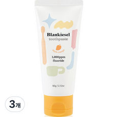  블랑키즐 유아용 고불소 치약 애플망고향 60g 3개  상품 이미지