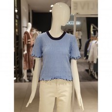 올리브데올리브 셔링 라인 배색 니트 YZ3AP705(2565963) 백화점