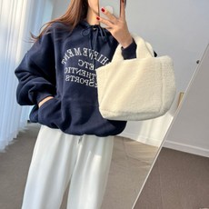 양기모 ver ETC 레터링 오버핏 캥거루 포켓 후드 맨투맨 티셔츠 3color