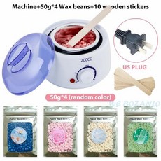 히터 워머 제모 기계 핸드 풋 바디 스파 제모기 파라핀 포, 4.White US 200g Beans, 1개