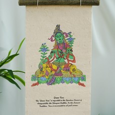 부처 탱화 탕카 불교 그림 족자 보살 부처님 티벳, 그린타라보살, 1개