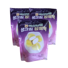 익산농협 생크림 찹쌀떡 12개입 x 3봉 (맛 골라담기), 고구마 3봉, 3개