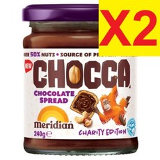 [영국발송] 240G 2병 메리디안 머리디안 초카 초콜릿 스프레드 Meridian Chocca Chocolate Spread, 2개