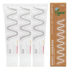 닥터노아 마루 키즈치약 라즈베리 레몬 불소 3개 75g