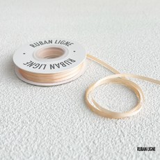 러반라인 고밀도 양면 공단 리본 3MM 얇은 리본 선물 포장끈, 피치 피치