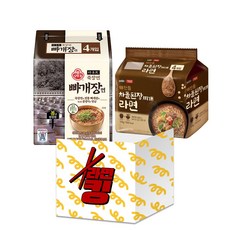 라면킹 오뚜기 죽장연 빠개장면 130g 4개 x 팔도&해찬들 차돌된장찌개라면 120g 4개