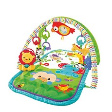 Fisher-Price GXC36 Rainforest Friends 3-in-1 Play Mat Portable Baby Crawling Blanket with Removable