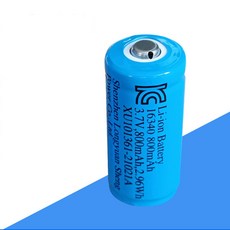 (포워드테크) 16340배터리 800mAh 보호회로 건전지 충전지 후레쉬 랜턴 리튬이온 kc인증 1+1, 2개, 2개입 - hrx-1635-4t