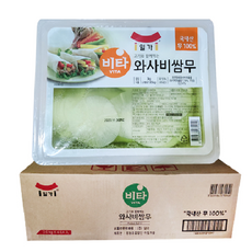 일가 와사비쌈무 1박스 업소용 대용량 식자재, 3kg, 4개