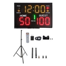 스코어보드 농구스코어보드X.YShine Digital Scoreboard with Remote Portable Electronic Score Keeper 0-, 한개옵션0