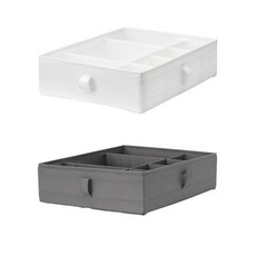 이케아 SKUBB 스쿠브 칸막이정리함 44x34x11, 다크그레이_504.729.69, 1개