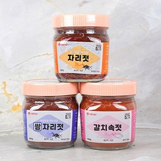 제주 오름 젓갈 3종 - 병당 500그램 2병 제주사월, 500g, 1세트, 통자리젓+통자리젓