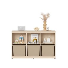 한샘 샘키즈 낮은 수납책장 1305 브라운, (몸통)라이트메이플/(박스)브라운(B)