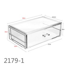 아크릴 수납함 서랍 수납 케이스 투명한 문구 메이크업 펜브러쉬, 2179-1