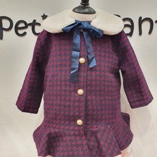 쁘띠앙팡체크코트