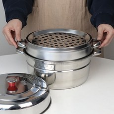 스텐 만두 찜기 24 세트 VV 딤섬 미니 찜통 채반, 스텐만두찜기24세트 (121455)