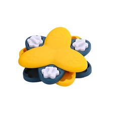 강아지 음식 디펜서 먹는 미끄럼 방지 그릇 애완 고양이 훈련, 1개, 15.B24104 Yellow