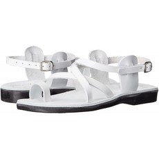 [230mm] 예루살렘 샌들 여성용 The Good Shepherd Buckle Toe Ring Sandal 화이트 37 EU / 6 M US
