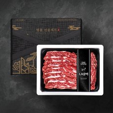 한국민속촌 LA갈비 꽃갈비 초이스등급 미국산 678번대 프리미엄 명절 선물세트 1kg, 1개