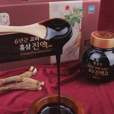 PDG 한삼수 6년근 고려홍삼진액고 500g x 2병 + 보자기, 4병