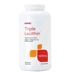 GNC 트리플 레시틴 180정 1200mg (소프트젤) GNC Triple Lecithin 1200mg 180Scaps, 0.9lb, 1개