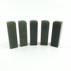 클릭캘리 요녕석 낱개 (녹석) 수제 도장 전각돌 낙관돌 전각, 7푼-2.1cmX2.1cmX6cm, 1개