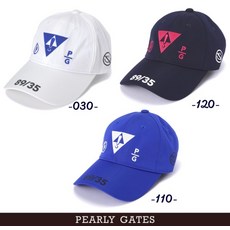 PEARLYGATES 파리게이츠 골프 안티 그래픽 모자, 화이트, 1개