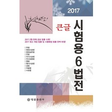큰글 시험용 6법전(2017), 법률출판사
