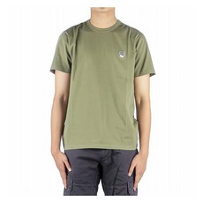 메종키츠네 22SS 남성 폭스헤드 반팔 티셔츠 (IM00113KJ0008 DARK KHAKI)