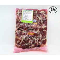 Halal Slaughtered Chicken Heart Noor Korea 할랄 치킨 닭염통 심장 누르 국내산, 1개, 800g