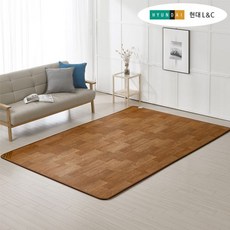 한일생활과학 현대 L&C 전기장판 특대형 2난방 / 전기매트 온도조절기 두꺼운 방수, 단일옵션