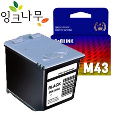 삼성 INK-M43 재생잉크 팩스 CF-370 CF-371 CF371T CF-375TP, (대용량 재생잉크) INK-M43 블랙, 1개