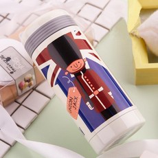 두툼마켓 협력사 미니 캐리커처 영국 경찰 셜록 유니온 텀블러 보온병, 260ml, 5