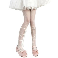 Sweet Ballet Sheer Tights Japanese Lolitas Bow Lace Up Long Stockings 학생 소녀 발레 타이츠 팬티 스타킹 스타킹