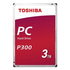[도시바] TOSHIBA P300 3TB HDWD130 (3.5HDD/ SATA3/ 7200rpm/ 64MB/ PMR), 단일 저장용량, 단일 모델명/품번