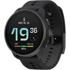 SUUNTO Race S GPS Sports Watch High-Res AMOLED Touchscreen w/ 13D Standby Dualband GNSS Global, ALL BLACK, 1개