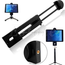 1/4 "스레드 어댑터 범용 삼각대 마운트 홀더 브래킷 3 ~ 13" 태블릿 iPad 드롭 배송|라이브 삼각대|, 1개, 단일, 단일