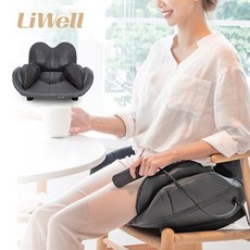 리웰 프리미엄 에어 골반 마사지기 475*475*355 허리 허벅지 마사지 온열기능