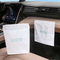 지프리모터스 차량용 쓰레기봉투 접착식 쓰레기통 세워지는 일회용, 3.7L, 60개 60매입, 3.7L
