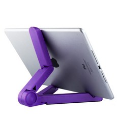 아이패드 거치대 테블릿 갤럭시탭 받침대 ABS 고정 스탠드 다이소, 퍼플[데스크탑 거치대]  공용