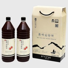 하동감사농원 홍매실원액, 1.5L, 2개